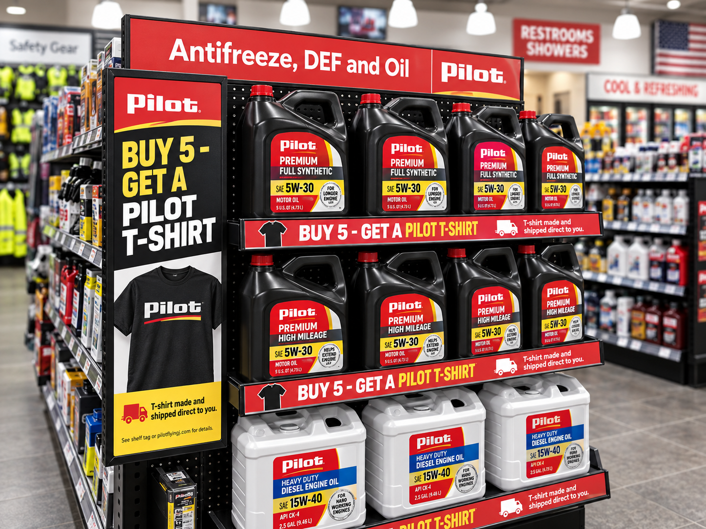 A branded item with a qualifying purchase